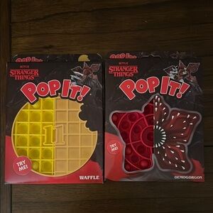Yellow Pineapple and Red Butterfly Pop It Toys